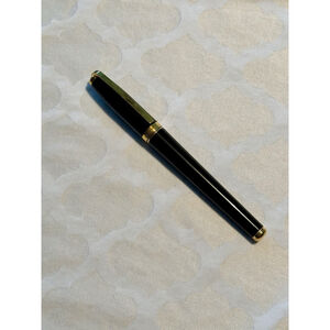 S.T. Dupont Ballpoint Pen Black & Gold With Black Ink